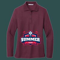 Women's Silk Touch Long Sleeve Polo Thumbnail