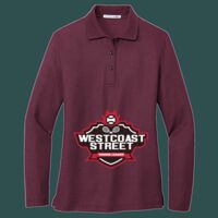 Women's Silk Touch Long Sleeve Polo Thumbnail