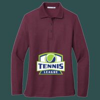 Women's Silk Touch Long Sleeve Polo Thumbnail