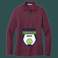 Women's Silk Touch Long Sleeve Polo Thumbnail