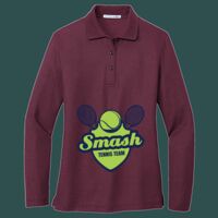 Women's Silk Touch Long Sleeve Polo Thumbnail
