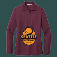 Women's Silk Touch Long Sleeve Polo Thumbnail