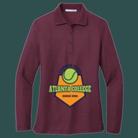 Women's Silk Touch Long Sleeve Polo Thumbnail