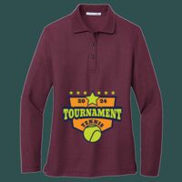 Women's Silk Touch Long Sleeve Polo Thumbnail
