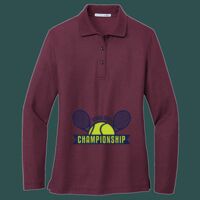 Women's Silk Touch Long Sleeve Polo Thumbnail