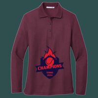 Women's Silk Touch Long Sleeve Polo Thumbnail