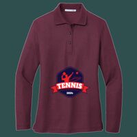 Women's Silk Touch Long Sleeve Polo Thumbnail
