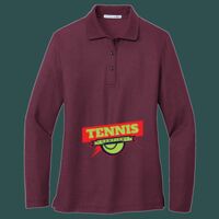 Women's Silk Touch Long Sleeve Polo Thumbnail