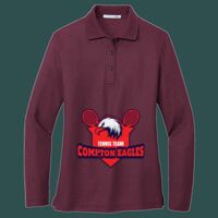Women's Silk Touch Long Sleeve Polo Thumbnail