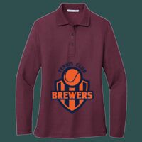 Women's Silk Touch Long Sleeve Polo Thumbnail