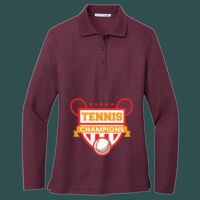 Women's Silk Touch Long Sleeve Polo Thumbnail
