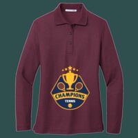 Women's Silk Touch Long Sleeve Polo Thumbnail