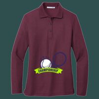 Women's Silk Touch Long Sleeve Polo Thumbnail