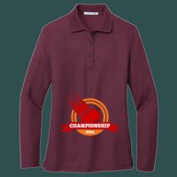 Women's Silk Touch Long Sleeve Polo Thumbnail