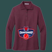 Women's Silk Touch Long Sleeve Polo Thumbnail