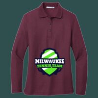 Women's Silk Touch Long Sleeve Polo Thumbnail