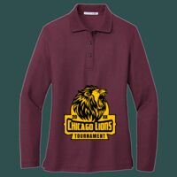 Women's Silk Touch Long Sleeve Polo Thumbnail