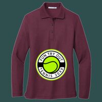 Women's Silk Touch Long Sleeve Polo Thumbnail