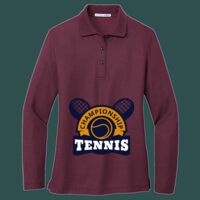 Women's Silk Touch Long Sleeve Polo Thumbnail