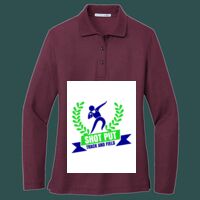 Women's Silk Touch Long Sleeve Polo Thumbnail