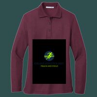 Women's Silk Touch Long Sleeve Polo Thumbnail
