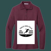 Women's Silk Touch Long Sleeve Polo Thumbnail