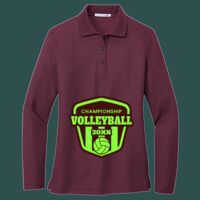 Women's Silk Touch Long Sleeve Polo Thumbnail