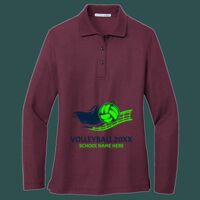 Women's Silk Touch Long Sleeve Polo Thumbnail