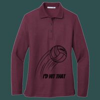 Women's Silk Touch Long Sleeve Polo Thumbnail