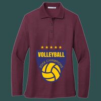 Women's Silk Touch Long Sleeve Polo Thumbnail