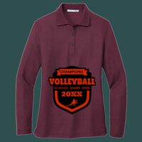 Women's Silk Touch Long Sleeve Polo Thumbnail