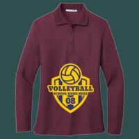 Women's Silk Touch Long Sleeve Polo Thumbnail