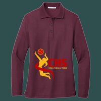 Women's Silk Touch Long Sleeve Polo Thumbnail