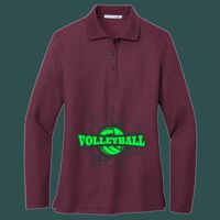 Women's Silk Touch Long Sleeve Polo Thumbnail
