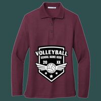 Women's Silk Touch Long Sleeve Polo Thumbnail