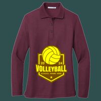 Women's Silk Touch Long Sleeve Polo Thumbnail