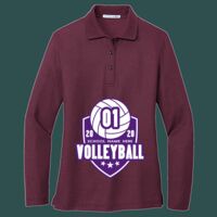 Women's Silk Touch Long Sleeve Polo Thumbnail