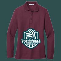 Women's Silk Touch Long Sleeve Polo Thumbnail