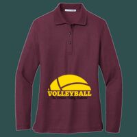 Women's Silk Touch Long Sleeve Polo Thumbnail