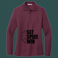 Women's Silk Touch Long Sleeve Polo Thumbnail