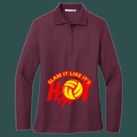 Women's Silk Touch Long Sleeve Polo Thumbnail