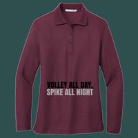 Women's Silk Touch Long Sleeve Polo Thumbnail