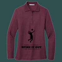 Women's Silk Touch Long Sleeve Polo Thumbnail