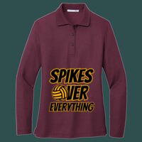 Women's Silk Touch Long Sleeve Polo Thumbnail