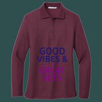 Women's Silk Touch Long Sleeve Polo Thumbnail