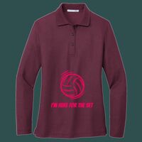 Women's Silk Touch Long Sleeve Polo Thumbnail