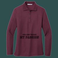 Women's Silk Touch Long Sleeve Polo Thumbnail