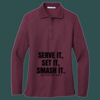 Women's Silk Touch Long Sleeve Polo Thumbnail