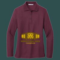 Women's Silk Touch Long Sleeve Polo Thumbnail
