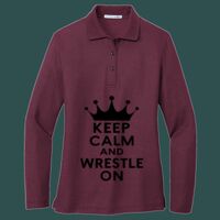 Women's Silk Touch Long Sleeve Polo Thumbnail